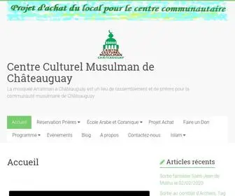 CCMchateauguay.org(Centre Culturel Musulman de Châteauguay) Screenshot