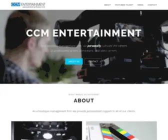 CCmentertainment.com(Management and Production) Screenshot