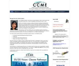 CCmeonline.org(Council of College and Military Educators) Screenshot