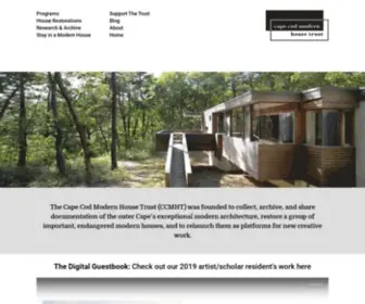 CCMHT.org(Cape Cod Modern House Trust) Screenshot