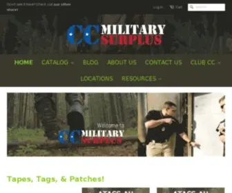 CCmilitary.com(CC Military Surplus) Screenshot