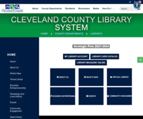 CCML.org(Cleveland County Library System) Screenshot