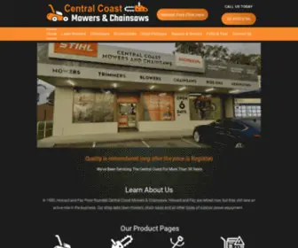 CCmowers.com.au(Central Coast Mowers & Chainsaws) Screenshot