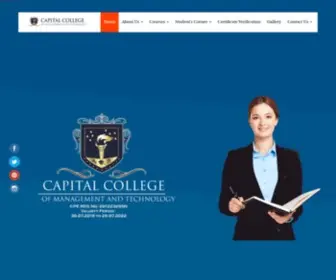 CCMT.edu.sg(Capital College of Management and Technology) Screenshot