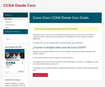 CCnadesdecero.com(CCNA Desde Cero) Screenshot
