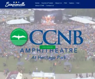 CCnbamphitheatre.com(City of Simpsonville) Screenshot