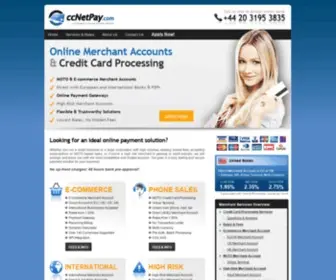 CCnetpay.com(Online Credit Card Processing Services & Internet E) Screenshot
