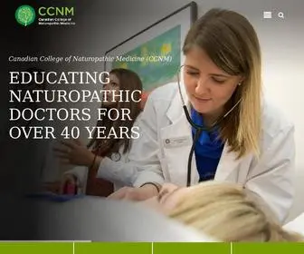 CCNM.edu(Canadian College of Naturopathic Medicine) Screenshot