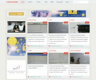 CCNplessons.com(Online Arabic CCNA) Screenshot