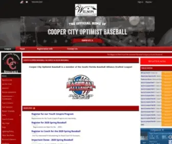 CCobaseball.com(Cooper City Optimist) Screenshot