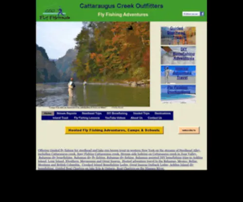 CCoflyfishing.com(Cattaraugus Creek Outfitters Fly Fishing Adventures) Screenshot
