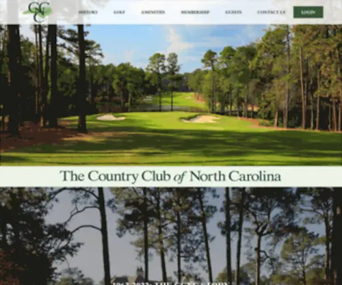 CCofnc.com(Country Club of North Carolina) Screenshot