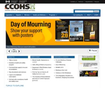 CCohs.com(Canadian Centre for Occupational Health and Safety) Screenshot