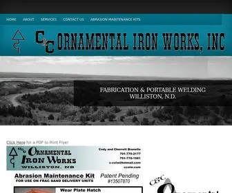 CCoiw.com(C&C Ornamental Iron Works) Screenshot