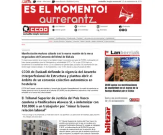 CCoo-Euskadi.net(Euskadiko langile komisioak) Screenshot