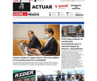 CCoomadrid.es(Comisiones Obreras de Madrid) Screenshot