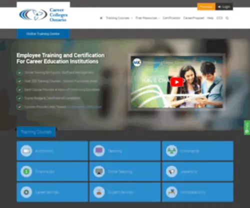 CCotraining.org(Online Training Center) Screenshot