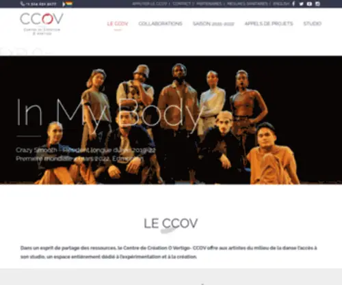 CCov.org(Centre de Création O Vertigo) Screenshot