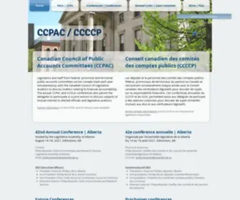 CCpac.ca(Canadian Council of Public Accounts Committees) Screenshot