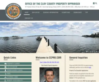 CCpao.com(Official Website of the Clay County) Screenshot