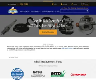 CCpartsnmore.com(Cub Cadet Parts) Screenshot