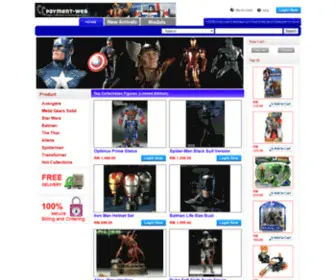 CCpayment-Web.com(CCPayment-WEB Super Collection of Action Figure Toys) Screenshot