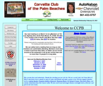 CCPB.us(Corvette Club of the Palm Beaches) Screenshot