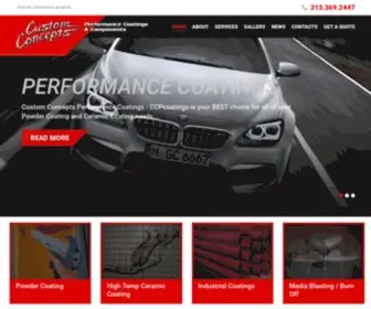 CCpcoatings.com(Custom Concepts Performance Coatings) Screenshot