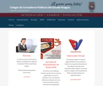 CCpearagua.org(Colegio de Contadores Públicos del Estado Aragua) Screenshot