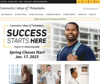 CCP.edu(Community College of Philadelphia) Screenshot