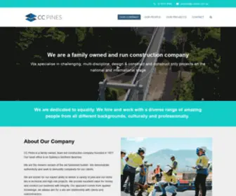 CCpines.com.au(Our Company) Screenshot