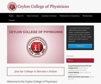 CCP.lk(CEYLON COLLEGE OF PHYSICIANS responsive footer design codepen) Screenshot