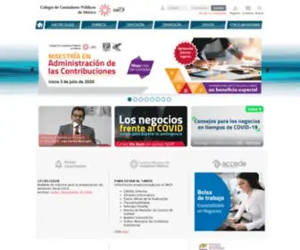 CCPM.org.mx(Colegio de Contadores...Bienvenidos) Screenshot