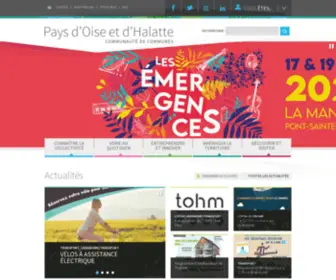 CCpoh.fr(Communauté de Communes des Pays d'Oise et d'Halatte) Screenshot