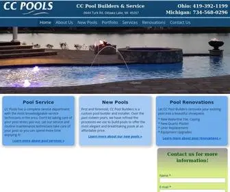 CCpoolbuilders.com(CC Pools) Screenshot