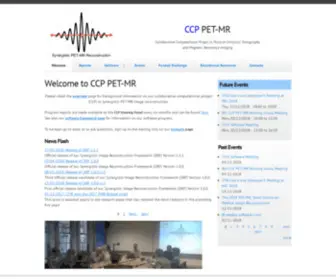 CCppetmr.ac.uk(CCP SyneRBI (formerly PETMR)) Screenshot