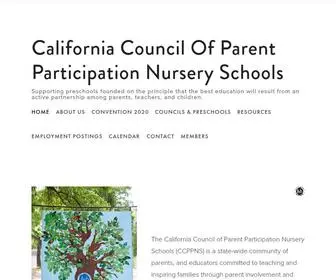 CCPPNS.org(California Council of Parent Participation Nursery Schools) Screenshot
