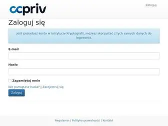 CCpriv.com(Zaloguj si) Screenshot