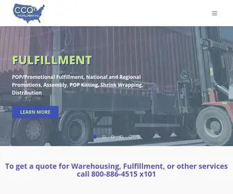 CCqfulfillment.com(Warehousing & Fulfillment Services) Screenshot