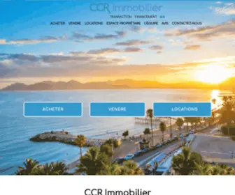 CCR-Immobilier.com(Accueil) Screenshot