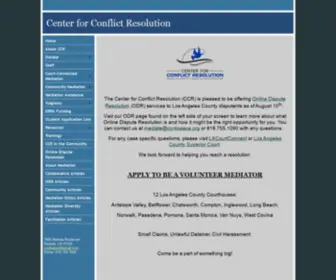 CCR4Peace.org(Center for Conflict Resolution) Screenshot