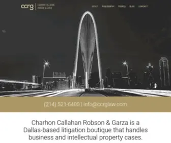 CCRglaw.com(Charhon Callahan Robson & Garza) Screenshot