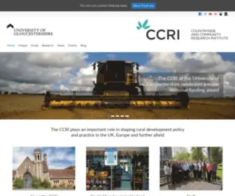 CCri.ac.uk(Countryside and Community Research Institute) Screenshot
