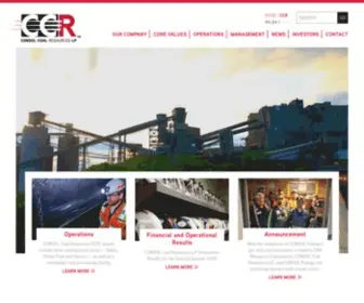 CCRLP.com(CONSOL Coal Resources LP) Screenshot