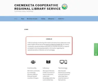 CCRLS.org(Chemeketa Cooperative Regional Library Service) Screenshot