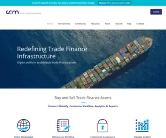 CCrmanager.com(Digital Marketplace for Secondary Trade and Working Capital Risk) Screenshot