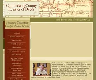 CCrod.org(Cumberland County Register of Deeds) Screenshot