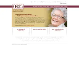 CCRRG.com(Continuing Care Risk Retention Group) Screenshot