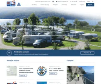 CCS-SI.com(Caravaning Club Slovenija) Screenshot