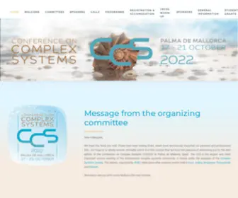 CCS2022.org(Conference on Complex Systems 2022) Screenshot